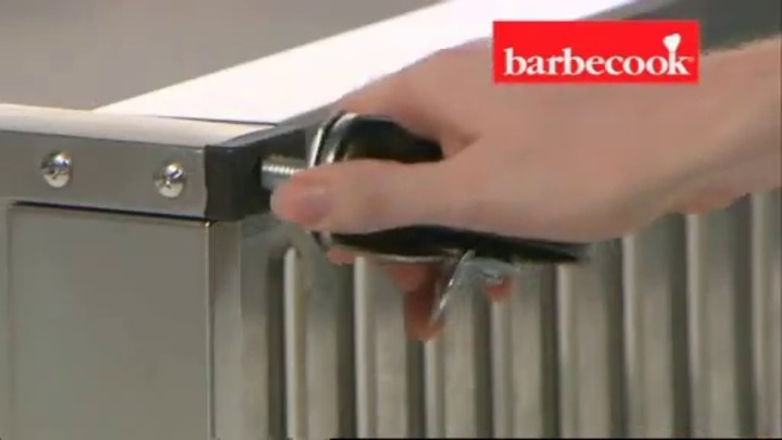 Uitleg accent Denemarken Gas barbecue - BRAHMA 5.2 INOX - BARBECOOK - on casters / metal / commercial