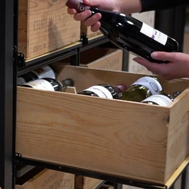 Free-standing wine rack MODULORACK EuroCave commercial